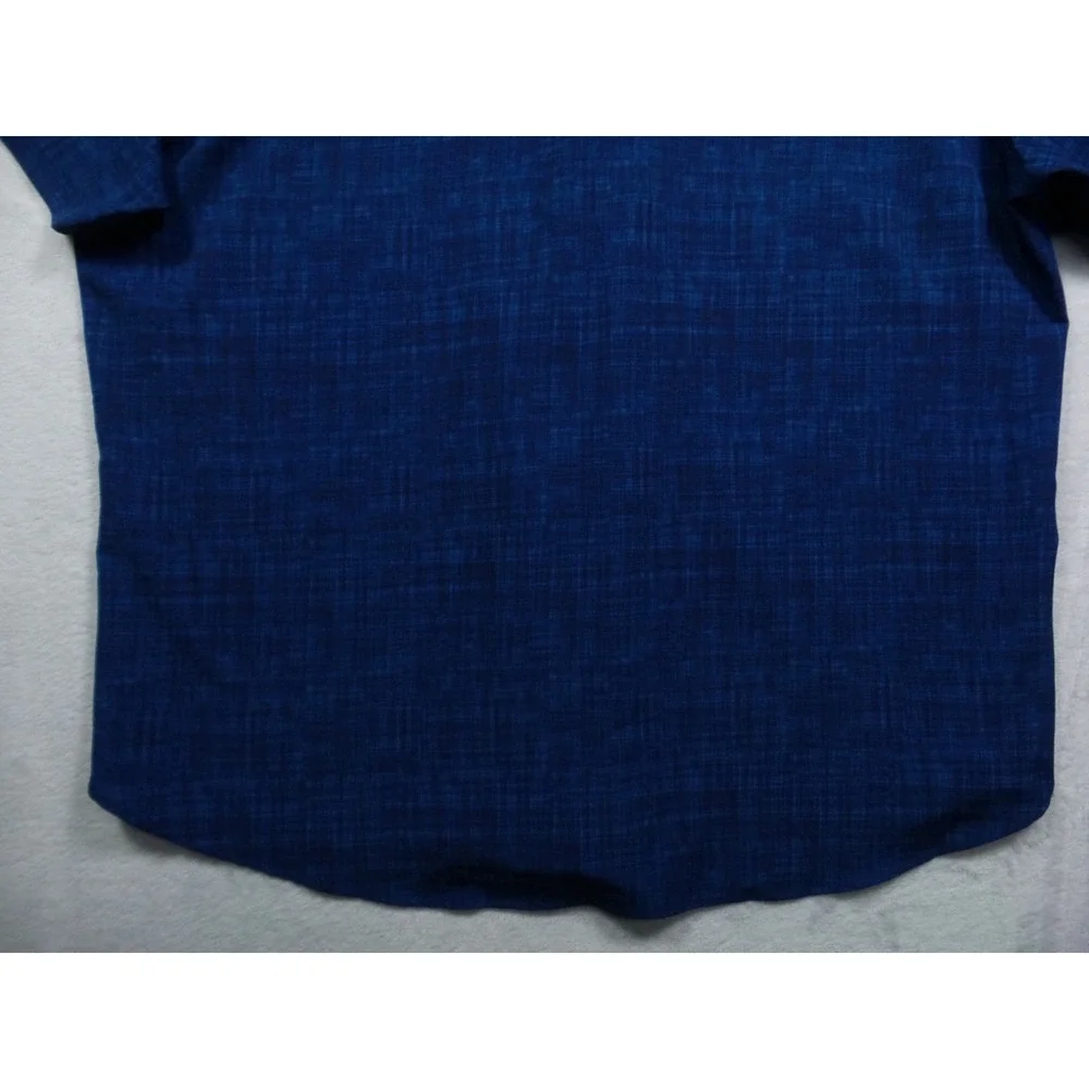 Con.Struct Shirt Mens Size XXL Blue‎ Button Down Short Sleeve 4-Way Stretch NWT